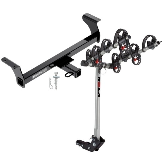 Trailer Tow Hitch For 2013 Isuzu D-Max w/ 4 Bike Carrier Rack