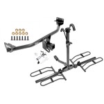 Trailer Tow Hitch For 16-21 Hyundai Tucson Platform Style 2 Bike Rack w/ Anti Rattle Hitch Lock