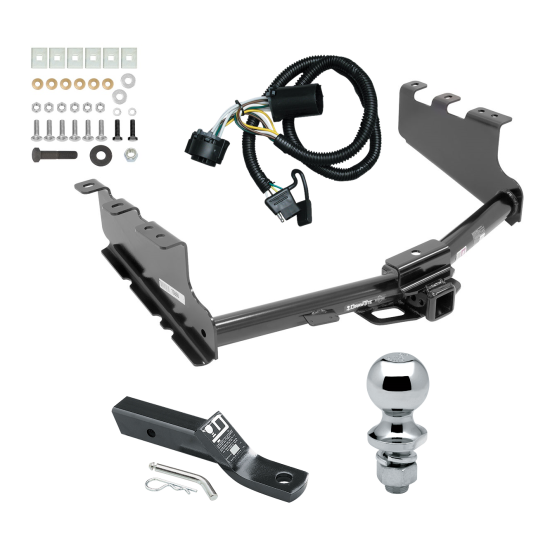 Trailer Tow Hitch For 14-19 Chevy Silverado GMC Sierra 1500 LD Complete Package w/ Wiring and 1-7/8" Ball