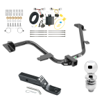 Trailer Tow Hitch For 15-18 Chevy City Express 13-22 Nissan NV200 Complete Package w/ Wiring and 2" Ball