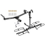 Trailer Tow Hitch For 08-20 Nissan Rogue Platform Style 2 Bike Rack w/ Anti Rattle Hitch Lock