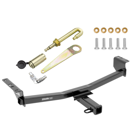 Trailer Tow Hitch For 08-20 Nissan Rogue Class 3 2" Towing Receiver w/ J-Pin Anti-Rattle Lock