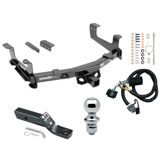 Trailer Tow Hitch For 15-19 Chevy Silverado GMC Sierra 2500HD 3500HD Complete Package w/ Wiring and 1-7/8" Ball