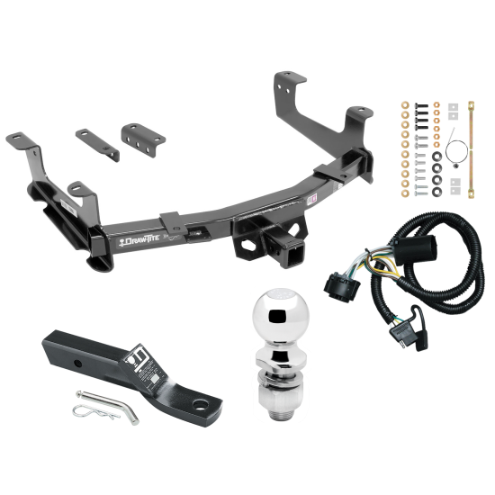 Trailer Tow Hitch For 15-19 Chevy Silverado GMC Sierra 2500HD 3500HD Complete Package w/ Wiring and 2" Ball