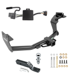 Trailer Tow Hitch For 19-20 Hyundai Santa Fe New Body Style Complete Package w/ Wiring and 1-7/8" Ball