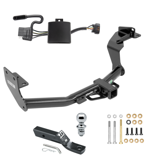 Trailer Tow Hitch For 19-20 Hyundai Santa Fe New Body Style Complete Package w/ Wiring and 1-7/8" Ball
