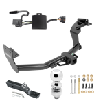 Trailer Tow Hitch For 19-20 Hyundai Santa Fe New Body Style Complete Package w/ Wiring and 2" Ball
