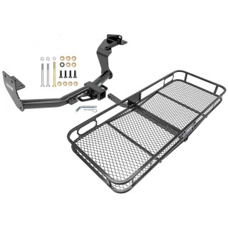 Trailer Tow Hitch For 16-20 Kia Sorento 19-20 Hyundai Santa Fe Basket Cargo Carrier Platform w/ Hitch Pin