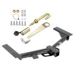 Trailer Tow Hitch For 15-23 Ford Transit 150 250 350 Class 3 2" Towing Receiver w/ J-Pin Anti-Rattle Lock