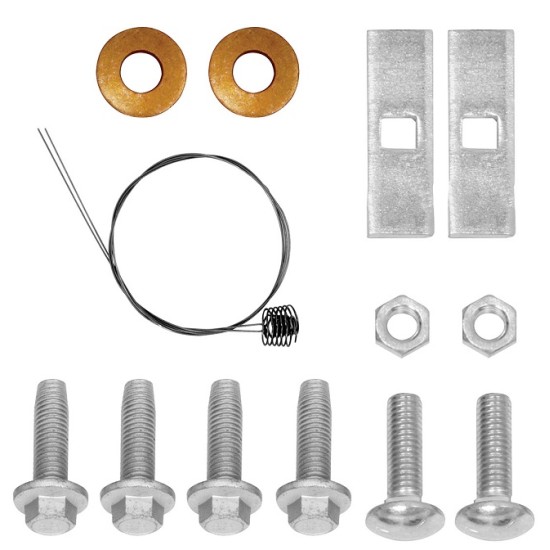 Trailer Hitch Hardware Fastener Kit for 15-23 Ford Transit 150 250 350 Except Cab & Chassis and the Cutaway 2" Receiver Class 3