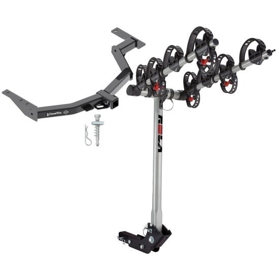 Trailer Tow Hitch For 2014 Toyota Hilux SW4 w/ 4 Bike Carrier Rack