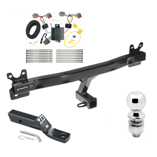 Trailer Tow Hitch For 14-18 Volvo S60 Sedan Complete Package w/ Wiring and 2" Ball