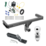 Trailer Tow Hitch For 11-12 Audi Q5 15-23 Porsche Macan Complete Package w/ Wiring and 1-7/8" Ball