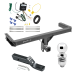 Trailer Tow Hitch For 11-12 Audi Q5 15-23 Porsche Macan Complete Package w/ Wiring and 2" Ball