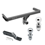 Trailer Tow Hitch For 11-17 Audi Q5 14-17 SQ5 15-23 Porshe Macan Receiver w/ 1-7/8" and 2" Ball