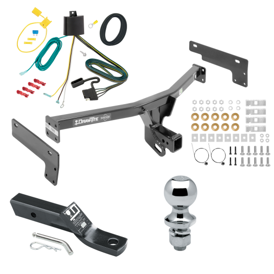 Trailer Tow Hitch For 15-17 Lincoln MKC Complete Package w/ Wiring and 1-7/8" Ball