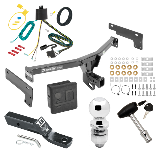 Trailer Tow Hitch For 15-17 Lincoln MKC Deluxe Package Wiring 2" Ball and Lock