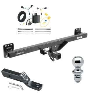 Trailer Tow Hitch For 11-17 Volkswagen Touareg Complete Package w/ Wiring and 1-7/8" Ball