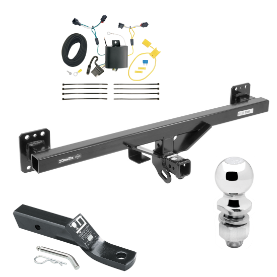 Trailer Tow Hitch For 11-17 Volkswagen Touareg Complete Package w/ Wiring and 2" Ball