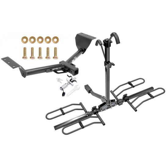 Trailer Tow Hitch For 15-21 Lexus NX200t Platform Style 2 Bike Rack w/ Anti Rattle Hitch Lock