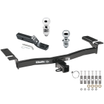 Trailer Tow Hitch For 07-15 Lincoln MKX Ford Edge Except Sport Receiver w/ 1-7/8" and 2" Ball