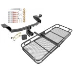 Trailer Tow Hitch For 14-23 Jeep Cherokee Basket Cargo Carrier Platform Hitch Lock and Cover