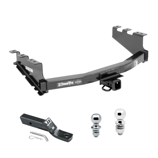 Trailer Tow Hitch For 14-18 Chevy Silverado GMC Sierra 2019 Legacy Limited w/ 1-7/8" and 2" Ball