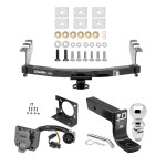 Trailer Hitch Package w/ Wiring For 14-18 Chevy Silverado GMC Sierra 2019 Legacy and Limited w/ 2-5/16" Ball 4" Drop Mount 7-Way Pin Blade RV Class 4