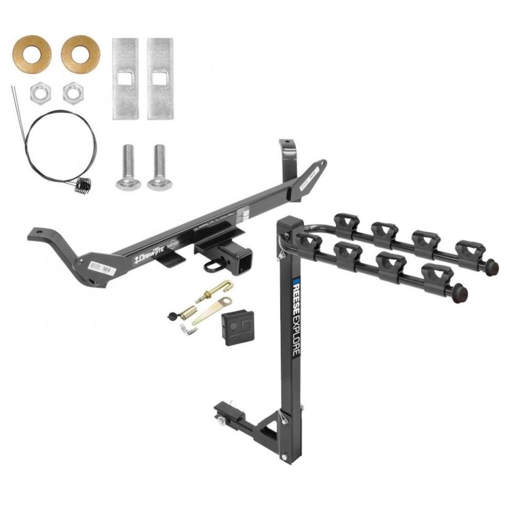 Trailer Tow Hitch W 4 Bike Rack For 16 19 Bmw X1 Tilt Away