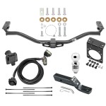 Complete Tow Package For 11-19 Ford Explorer w/ 7-Way RV Wiring Harness Kit 2" Ball and Mount Bracket 2" Receiver Class 3