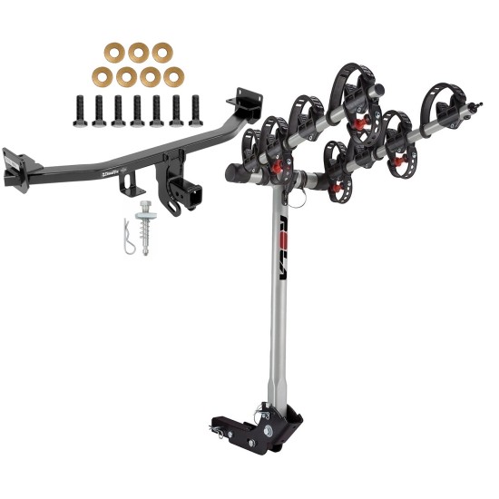 Trailer Tow Hitch For 17-22 KIA Sportage except SX & SX Turbo w/ 4 Bike Carrier Rack