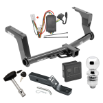 Trailer Tow Hitch For 13-17 Subaru Crosstrek Except Hybrid Deluxe Package Wiring 2" Ball and Lock