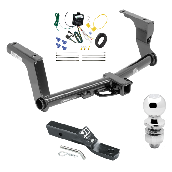 Trailer Tow Hitch For 16-17 Subaru Crosstrek Hybrid Complete Package w/ Wiring and 2" Ball