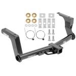 Trailer Tow Hitch For 13-17 Subaru Crosstrek XV Crosstrek except Hybrid Platform Style 2 Bike Rack w/ Anti Rattle Hitch Lock