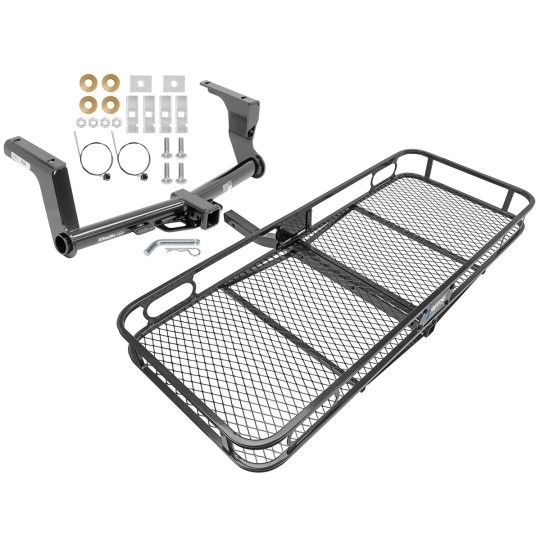 Trailer Tow Hitch For 13-17 Subaru Crosstrek XV Crosstrek except Hybrid Basket Cargo Carrier Platform w/ Hitch Pin