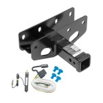 Trailer Tow Hitch For 07-18 Jeep Wrangler JK Right Hand Drive w/ Wiring Harness Kit