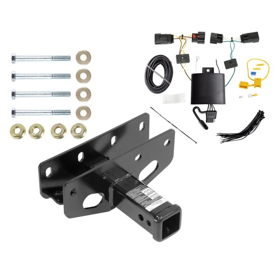 Trailer Tow Hitch For 18-23 Jeep Wrangler JL All Styles w/ Wiring Harness Kit