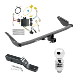 Trailer Tow Hitch For 15-20 Toyota Sienna Except SE Complete Package w/ Wiring and 2" Ball