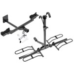 Trailer Tow Hitch For 12-19 Mercedes-Benz GLE350 ML350 Platform Style 2 Bike Rack w/ Anti Rattle Hitch Lock