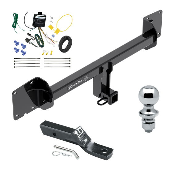 Trailer Tow Hitch For 16-23 Tesla X Complete Package w/ Wiring and 1-7/8" Ball