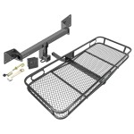 Trailer Tow Hitch For 18-24 Audi Q5 SQ5 Basket Cargo Carrier Platform Hitch Lock and Cover  