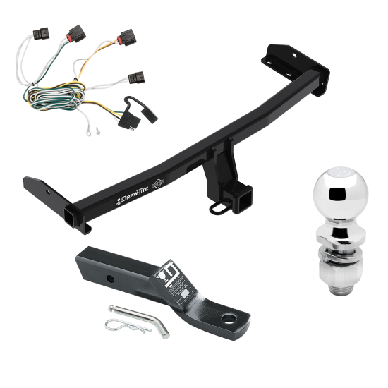 Trailer Tow Hitch For 2010 Dodge Journey Complete Package w/ Wiring and 2" Ball