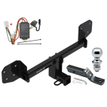 Trailer Tow Hitch For 10-19 Subaru Outback Wagon Except Sport Complete Package w/ Wiring and 1-7/8" Ball