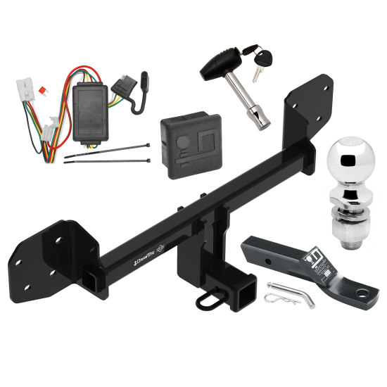 Trailer Tow Hitch For 10-19 Subaru Outback Wagon Except Sport Deluxe Package Wiring 2" Ball and Lock