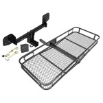 Trailer Tow Hitch For 10-19 Subaru Outback Wagon Except Sport Basket Cargo Carrier Platform Hitch Lock and Cover