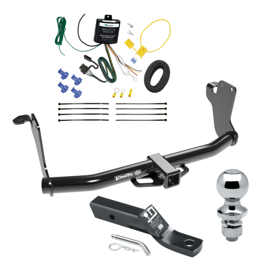 Trailer Tow Hitch For 18-21 Mitsubushi Eclipse Cross Complete Package w/ Wiring and 1-7/8" Ball