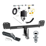 Trailer Tow Hitch For 19-23 Volvo XC40 Complete Package w/ Wiring and 1-7/8" Ball