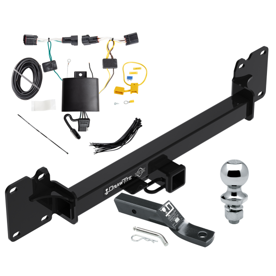 Trailer Tow Hitch For 18-23 Land Rover Range Rover Velar Complete Package w/ Wiring and 1-7/8" Ball