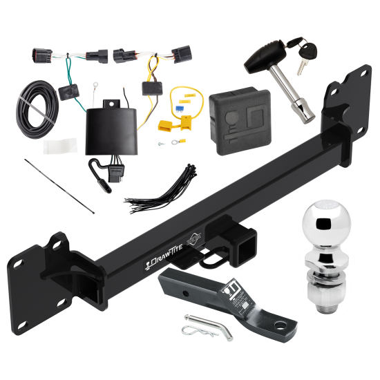 Trailer Tow Hitch For 18-23 Land Rover Range Rover Velar Deluxe Package Wiring 2" Ball and Lock