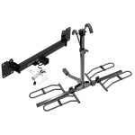 Trailer Tow Hitch For 18-23 Land Rover Range Rover Velar Platform Style 2 Bike Rack w/ Anti Rattle Hitch Lock